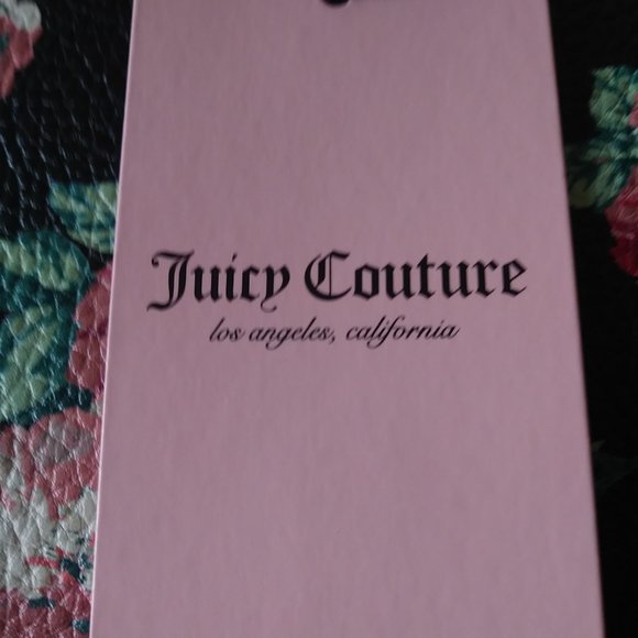 Juicy Couture Wristlet Black Rose - Picture 10 of 12
